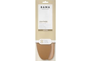 Bama Leather - Wkładki Skórzane do Butów, Amortyzujące Zapewniające Komfort dla Dorosłych 1 Para - 38/39 EUR