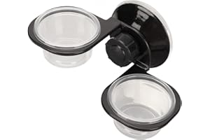 PSSOPP Pokarm dla Gadów i Kubki na wodę Półka do Karmienia Gekonów Czubatych Uniwersalna Miska do Karmienia Gadów na wodę dla Jaszczurek Leopard Gecko i Inne Małe Zwierzęta (Podwójna miska)