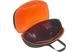 Seracle Eva Hard Travel Protective Case for JBL Boombox 3 / Boombox 2 Waterproof Bluetooth Speaker (Black + Orange)