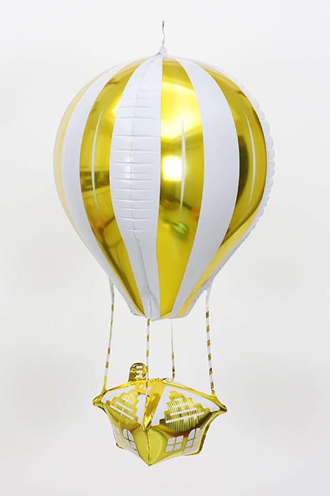 22 İnç Uçan Balon Temalı Folyo Balon 88-28 Cm (Sarı)