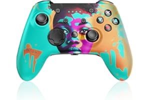 PowerLead Switch Controller - Wireless Pro Controller for Switch OLED/Switch Lite/PC, Personalized Switch Remote Controller Gamepad Joystick with Gyro Axis, Turbo, Motion, Wake Up, Dual Vibration