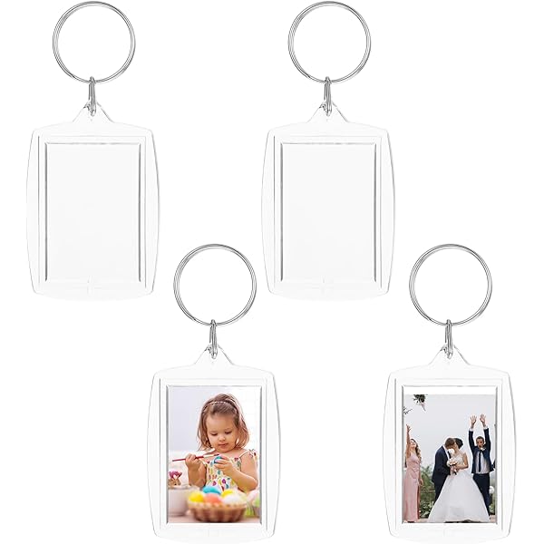 Foto Schlüsselanhänger Mit Bildhalter - PU Leder Anhänger Für Fotos