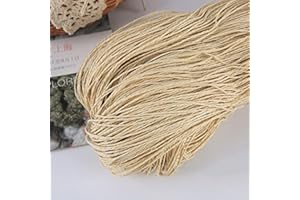 VIXDA Fil de Chapeau d'été pour Tricoter 500 G/lot Fil de Paille de Raphia Fil à Crocheter pour Chapeaux Faits à la Main paniers Artisanat