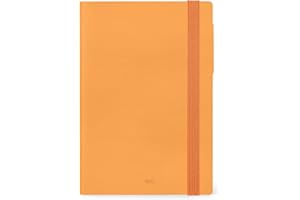 Legami - Agenda Settimanale con Notebook, 12 Mesi Medium, Diario da Gennaio 2025 a Dicembre 2025, Chiusura a Elastico, Planner Mensile Gennaio 2026, Taschina Finale, Rubrica, 12 x 18 cm, Apricot Crush