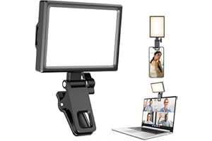 UBeesize Luce ad anello per laptop, videoconferenza, ricarica USB, 3000 K-6500 K, 3 temperature di colore, 10 luminosità, webcam per riunioni remote, registrazione, telefoni cellulari, laptop