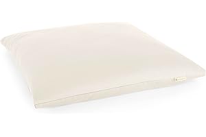 Lotuscrafts Tappetino da meditazione, cuscino da meditazione, modello Zabuton Delux, altezza 4 o 7 cm, fodera lavabile 100% cotone, certificato GOTS