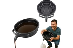 ANWICAR Ölablasswanne 16L - Tragbare, Spritzwassergeschützte Auffangwanne für Motoröl, Kühl- und Getriebeflüssigkeit - Mit praktischem Ausgießer - Robustes Werkstattzubehör