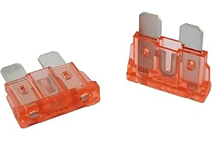 SeKi Lot de 5 fusibles plats ATO standard 40 A Orange 19 mm 32 V/CC pour bateau, caravane