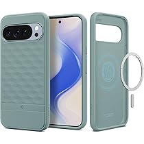 Spigen Parallax MagFit Custodia Per Google Pixel 10/10 Pro – Cover Con Motivo 3D E Supporto Magsafe, Colore Blu Verde