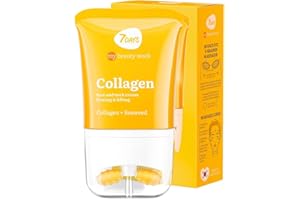 7Days Crema Viso al Collagene per Skincare Coreana con Vitamina C e Acido Ialuronico ad Effetto Idratante e Antirughe per Uomo e Donna con Rullo Massaggio Collo e Decollete 3D 80 ml