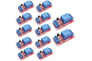 VAILEAL 12 Stück Relais Modul 5V: 1 Kanal Relaisplatine mit Optokoppler, Trigger Erweiterungsplatine, Relaismodul Relaiskarte stabile leistung Unterstützung Hoch und Niedrig Trigger für Arduino