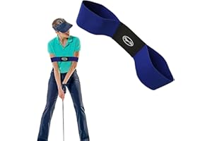 YFHUVB Golf Swing Training Aids, Golf Swing Trainer, Arm Band Trainer Value Pack, Golf Training Aids Professional Motion Posture Correction for Men Women Kids (Golf Swing Band-Blue)