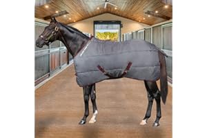 Horses Coperta Box Essential 300g, Ottima Fattura, Utile per Proteggere Il Cavallo dagli Sbalzi di Temperatura, dalla Pioggia e dagli Insetti