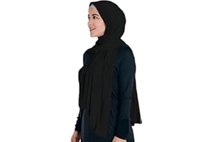 Lina & Lily Maxi Hijab Jersey Premium, Kopftuch Schal Turban für Muslimische Frauen