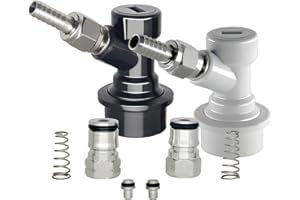 PERA Cornelius - Set di disconnessione a sfera con dadi girevoli, in acciaio inox Corny Keg Posts e poppet, kit per la preparazione della casa