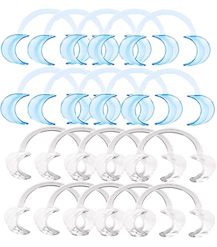 Lot De 10 Ouvre-bouches En Plastique En Forme De C - Taille L 135x90x20mm - Pour Jeux "Watch Ya Mouth" Ou Soins Dentaires Maison - 3