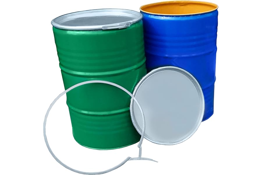 205L 45 Gallon Shipping Drum Shipping Barrel Oil Drum Container BIN Steel Drum with LID and Clasp