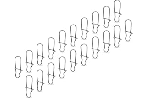 ‎AMZFISHING AMZfishing NEU 20x Duo Lock Snaps in 11 Größen 000-8 | Easy Snap | Wirbel Snap | Wirbel Karabiner | Angelzubehör | Angelwirbel Zubehör | Quick Change Snap