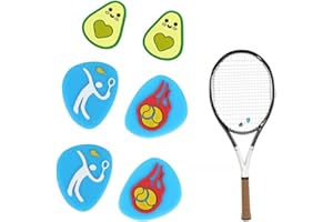 LOCKISH 6 PCS Tennis Rackets Dampeners,Tenni Racket Shock Absorber,Great Accessories for Tennis Players