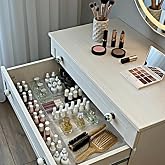 Mod&uuml;ler Organizer Set Takı Aksesuar D&uuml;zenleyici &Ccedil;ekmece İ&ccedil;i Makyaj Organizer Kristal (6'lı)