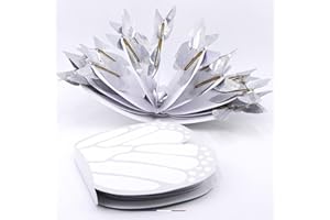 LE PAPILLON MAGIQUE Livret Papillon Magique + 20 Papillons Magiques Volants Holographiques Scintillants Rainbow, Fête, Anniversaire, Mariage, Annonce Naissance, Fête Prénatale, Baby Shower