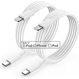 USB C iPhone Ladekabel 2M, [MFi Certified] 2Pack iPhone Schnellladekabel, Lang USB Typ C auf Lightning Kabel Original, Schnel