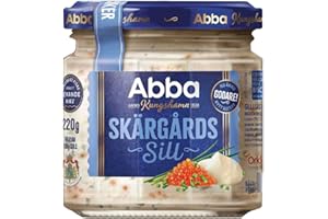SCANDINAVIAN KITCHEN Abba Skargardssill | Traditional Creamy Swedish Herring In Roe | 220g
