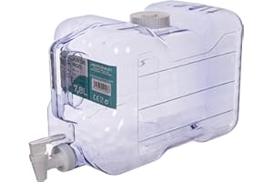 TWO TIGERS Botella Dispensador de Bebidas con Grifo. Garrafa de Plástico BPA Free Portátil para Frigorífico o Nevera (7,8L)