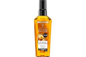 Schwarzkopf Gliss Oil Elixir codziennie 75 ml, odżywczy i nawilżający olejek do włosów wzbogacony systemem HAPTIQ, serum do włosów zniszczonych i suchych