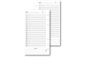 Agendepoint.it - Ricambio agenda organizer senza data 9,5x17cm 6fori 50fogli