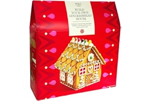 GENERIC Christmas Gingerbread House Kit by M&S, 667g, Includes Biscuits, Icing, Decorations