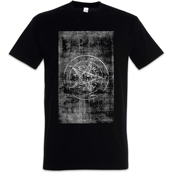 Urban Backwoods Tarot Sigil Of Lucifer Camisetas De Manga Larga T-Shirt Para Niños Niñas Negro Talla 4 Años