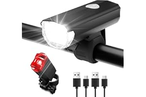 ‎GOBIKEY Gobikey Fahrradlicht Set StVZO Zugelassen Fahrrad Lichter LED Fahrradbeleuchtung Set USB Aufladbar Fahrradlicht Vorne & Fahrrad Rücklicht IPX6 Wasserdicht Fahradlichterset LED Fahrradlampe Vorne