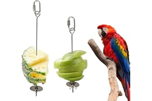 MNIIMALUXE 2 Stk Wellensittich Futterspender,Vogelspielzeug für Wellensittiche Spielzeug,Nymphensittich Spielzeug,Wellensittich Zubehör,Papageienspielzeug,Vogelkäfig Zubehör,Edelstahl Futterspender für Papageien