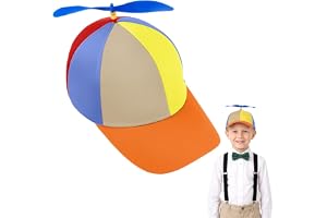 Aomig propellerhatt för vuxna – rolig helikopter fiskarmössa, färgglad lappverk regnbågsdesign, sommarsolskydd för utomhusakt