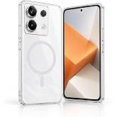 Coverzone Xiaomi Redmi Note 13 Pro 4G ile uyumlu Şeffaf Kılıf MagSafe Uyumlu G&uuml;&ccedil;l&uuml; Mıknatıslı Wireless Şarj Destekli Crystal 