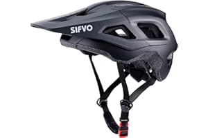 Mountain Bike Helmet with Detachable Visor, SIFVO Bike Helmet for Men and Women MTB Helmet, Adjustable Adult Bike Helmet, 57-59cm