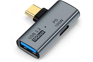 Seminer Adaptador USB C OTG, Cargador Tipo C 100W PD y USB 3.0 Splitter Compatible para iPhone 15 Pro MAX, Google TV Chromecast 2020, MacBook, Samsung Galaxy S22/S23