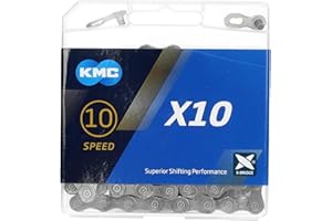 CADENA KMC X10 114 ESLABONES 10V. GRIS
