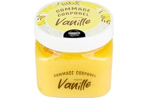 French Tendance- Gommage Corporel - Exfoliant et Hydratant Doux pour tout Type de Peau - Senteur Vanille - 470 gr