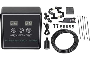 COCOARM Reptile Automatic Timing Humidifier for Terrarium 360 Degree Adjustable Reptile Fogger Smart Spray System USB Powered Reptile Automatic with 2 Nozzles