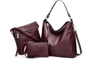 Pahajim Set di borse e portafogli Borse da donna Borsa a tracolla in pelle PU Borsa grande Hobo Borse da donna Borse da regalo per ragazze