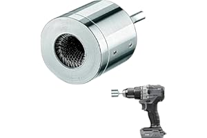 Suevut Metal Copper Pipe Cleaner, 15MM Copper Tube Cleaning Deburring Tool, Plumbing Brush Drill Bit