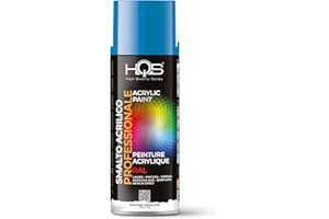 HQS HIGH QUALITY SPRAY HQS Bombe de peinture acrylique, couleurs Ral (Ral 5012 - Bleu clair)