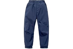 Exemaba Kids Waterproof Trousers for Boys Girls Outdoor Windproof Cargo Joggers Pants for Spring Summer, Camping, Travelling ﻿
