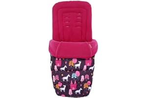 Cosatto Universal Footmuff – Cosy Toes, All Season Luxury Quilted Pram, Pushchair, Stroller Liner Liner, Washable, With Kangaroo Pouch For Hands, (Unicorn Land)
