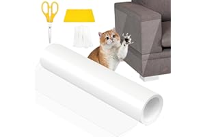 Aolawco Kratzschutz Folie Sofa Katze - 30 cm X 5m Selbstklebend Kratzschutz Sofaschutz Tür Katzen Hund, Anti Kratz Polstermöbel Schutz Kratzfolie Katze Tape Für Möbel Couch Sofa Wand Tür