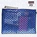 Versatile Decor Zip Up Make Up Mesh Plastic Pouch Bag SINGLE .- Available in 3 sizes (A4, )