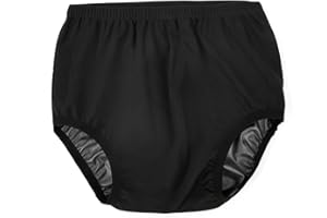 AQX Couvre-couche en tissu pour adulte pour incontinence, pantalon actif imperméable et étanche en latex, silencieux, réutilisable, lavable (sans coton à l'intérieur, XL)