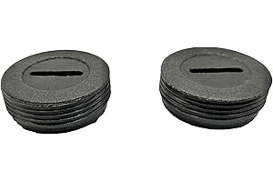 KRAFTFELD 1 paire de bouchons de charbon moteur 12, 13, 14, 15, 16, 17, 18, 20, 22 mm - Capuchon de fermeture à vis (20 x 7 mm)